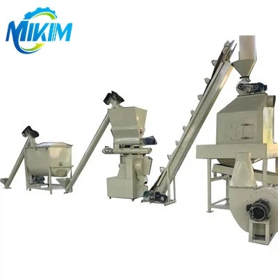 Making Wood Pellets Line