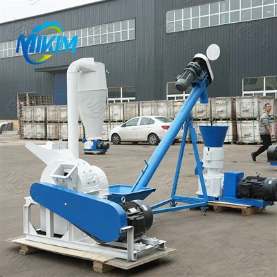 Garis pelet kayu untuk membuat bahan api biomas